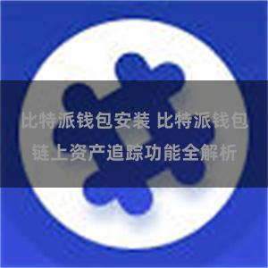   比特派钱包安装 比特派钱包链上资产追踪功能全解析