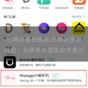   比特派备份教程 比特派多币钱包：支持更多加密数字货币